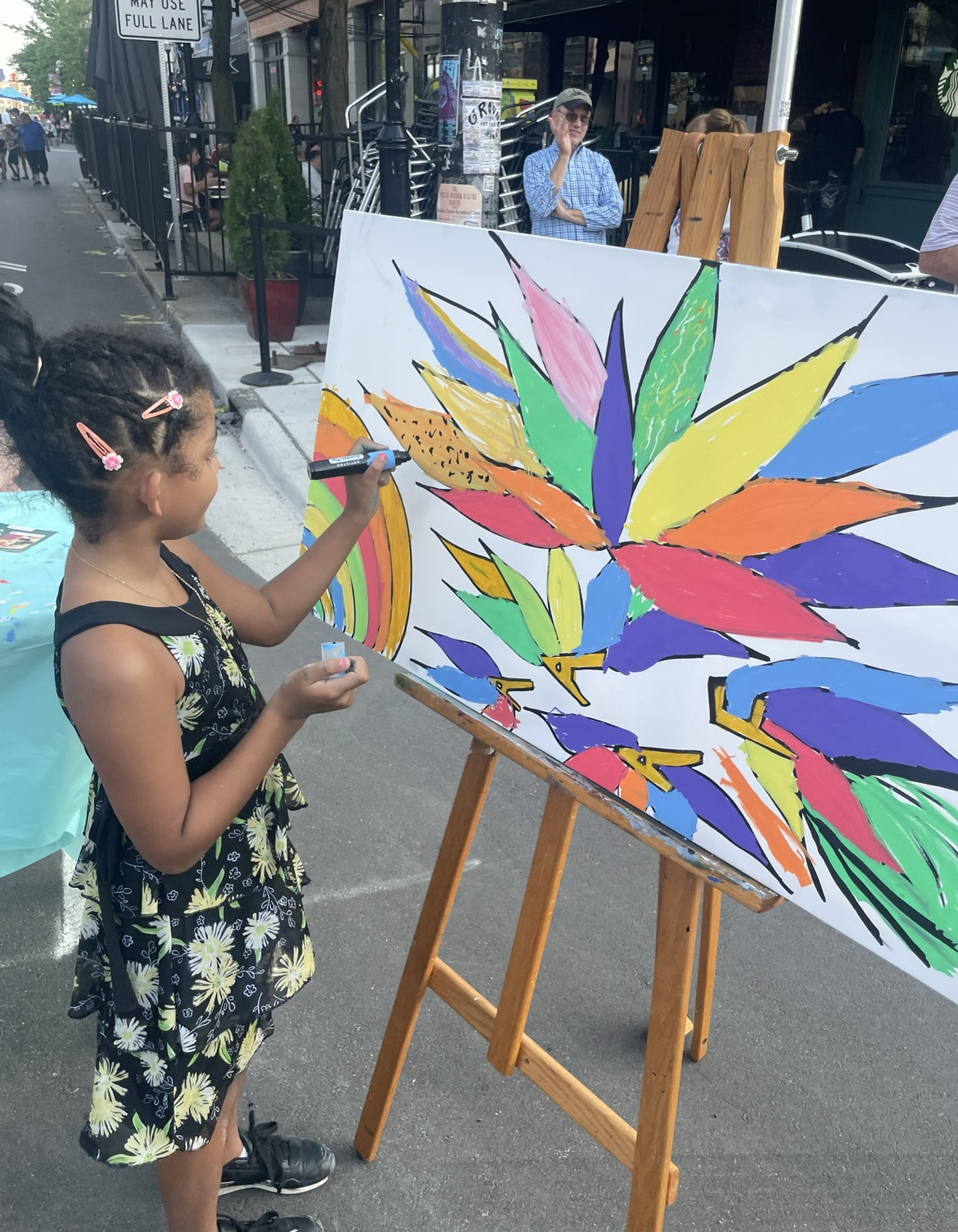 Ann Arbor Art Fair community engagement chalk mural